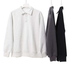 Nouveaux styles en gros, sweats à capuche surdimensionnés personnalisés en molleton 100% coton 350 g/m², fermeture éclair, sweats à capuche unis teints en hiver, brodés - Product Image 6