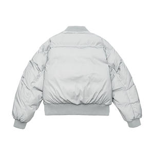 Chaquetas de satén personalizadas para hombre Chaqueta de equipo deportivo de satén de béisbol Tasa de venta total 2025 Chaqueta de satén - Product Image 5