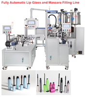 Vollautomatische 24-Stationen Lipgloss- und Mascara-Abfüllmaschine - Roboter-Verschließsystem mit Vorrotation und Vibrationsscheiben-Zuführsystem