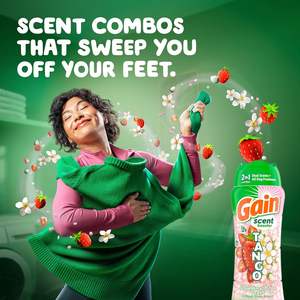 Perlas Aromatizantes para Lavandería Gain Tango 2 en 1, Aroma a Fresa y Karité, 21.1 oz, Perlas para Lavandería con Doble Aroma Plus - Product Image 5