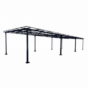 Cochera Metálica Doble para 2 Autos BLIKIR RCP-2 con Estructura de Acero Galvanizado Resistente y Base de Montaje - Product Image 2
