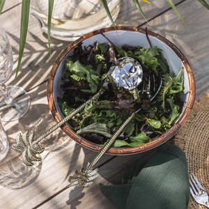 Modern Luxury Stainless Steel Silverware <b>Salad</b> <b>Server</b> With Handcrafted Handles For Kitchenware Hotel Restaurants Supplies - Product Image 6