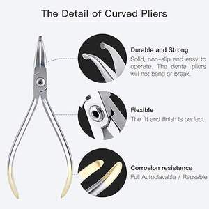 Annhua Dental Curved How's Plier Alicates curvos de ortodoncia, posición de ortodoncia - Product Image 3