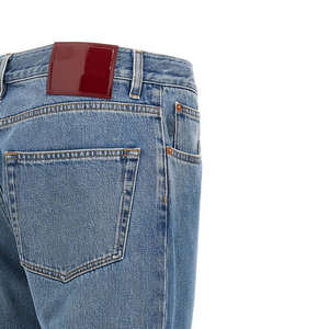 กางเกงยีนส์ลำลองผู้ชายทรงแบ็กกี้ผ้าฝ้าย100% น้ำหนักเบากันน้ำเป็นมิตรกับสิ่งแวดล้อมออกแบบได้ตามต้องการใหม่ - Product Image 2