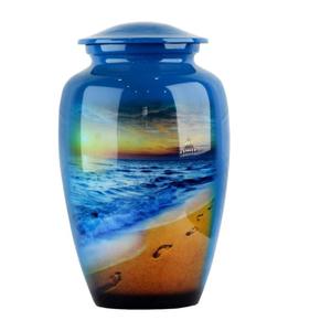 Metallic Cremation Urns and <b>Keepsakes</b> Embossed Design Traditional Funeral Urn <b>for</b> Human <b>Ashes</b> Burial <b>Keepsake</b> Urns <b>for</b> Sale - Product Image 6