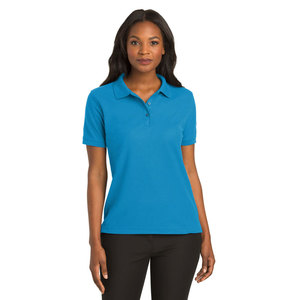 Camiseta Polo Deportiva Clásica Azul Claro para Mujer, Camiseta Polo Bordada para Mujer, Camisetas Polo Ajustadas y Transpirables - Product Image 4