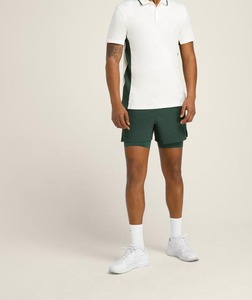 Shorts de tennis pour hommes, nouvelle mode, performance, confortables, séchage rapide, respirants, polyester écologique, motif uni, taille mi-haute élastique - Product Image 4