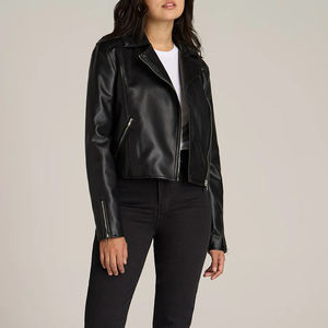 Nouvelle arrivée Veste en cuir personnalisée Vestes pour femmes dames en peau de mouton personnalisé teint à l'extérieur-Quantité en vrac à bas prix - Product Image 5