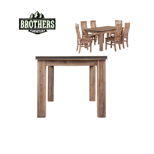 Table à manger en bois massif chêne/pin/acacia Meubles de salle à manger en bois du fournisseur du Vietnam Prix compétitif - Product Image 6