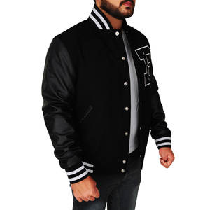 Chaquetas Varsity para Hombre de Primera Calidad con Cuello Alto, Disponibles en Diferentes Colores, Servicio OEM ODM, Chaquetas Varsity de Béisbol para Hombre - Product Image 2