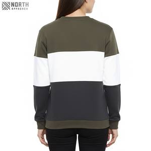 Jersey informal para mujer, sudadera de manga larga a la moda de talla grande, cuello redondo de lana para invierno, estilo Fitness Sexy, tinte de corbata frontal - Product Image 2