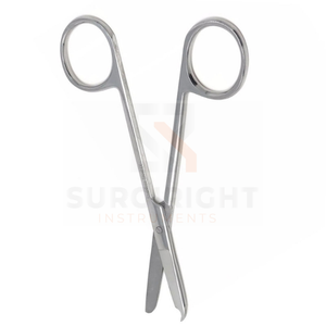 Tijeras de punto de sutura de acero inoxidable Gancho delicado de media luna Aplicaciones manuales de primeros auxilios para la eliminación de suturas por Surgiright - Product Image 6