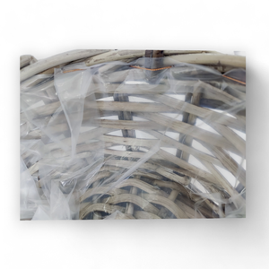 Cesta de fruta de ratán gris Kubu tradicional barata con revestimiento de plástico cestas de almacenamiento naturales funcionales para alimentos - Product Image 6