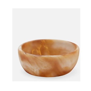 Bol à fruits en résine léger et écologique fait à la main avec surface brillante, design classique, décoration de table pour la maison, la salle à manger, les fêtes - Product Image 1