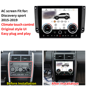 Krando 9 "écran de contrôle AC de voiture pour <span class=keywords><strong>Range</strong></span> <span class=keywords><strong>Rover</strong></span> <span class=keywords><strong>Discovery</strong></span> <span class=keywords><strong>Sport</strong></span> <span class=keywords><strong>2015</strong></span> - 2022 plus récent panneau de climatisation climatique LCD tactile HD - Product Image 2