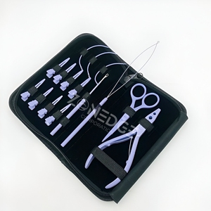 เข็มดึงไมโครลูกปัดแบบห่วงสำหรับต่อผมเครื่องมือไมโครบีดส์แบบกด - Product Image 1