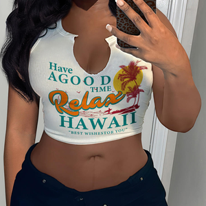 Camisetas Y2K Impreso Crop Top Hombres Streetwear Camiseta 100% Algodón Transpirable Secado rápido - Product Image 6