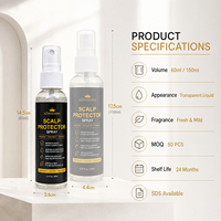 Spray Protecteur de Cuir Chevelu Personnalisé OEM, Formule Apaisante Végétale, Couche Protectrice Invisible pour Système Capillaire