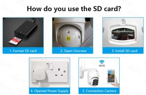 Caméra de surveillance CCTV dôme extérieure étanche CamHi avec suivi automatique, audio bidirectionnel, carte SIM 4G, sécurité domestique intérieure, caméra filaire <span class=keywords><strong>IPCam</strong></span> 5MP PTZ - Product Image 3