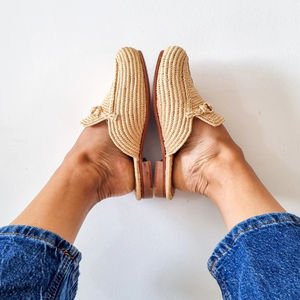 Sandalias y Zapatillas de Rafia Hechas a Mano en Marruecos, Económicas y Ecológicas, Calzado Tejido para Hombre y Mujer, Venta al Por Mayor Directa de Fábrica - Product Image 3