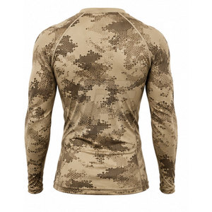 T-shirt de compression athlétique à manches longues pour homme, personnalisable par sublimation, pour la gym, le fitness, la course et l'entraînement. - Product Image 2