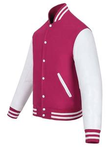 Fabricant de vêtements sur mesure 100% polyester Université Lycée Vente en gros Veste de baseball à fermeture éclair en toile pour hommes - Product Image 2
