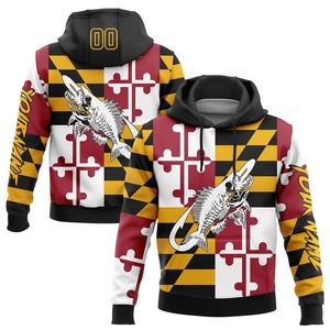 Sudadera con Capucha de Alta Calidad, Estilo Urbano, Tejido French Terry Grueso, Corte Cuadrado, Lavado Ácido, Apliques Bordados, para Hombre - Product Image 3