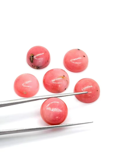 Top Qualité Rose Opale Ronde Reine Conque Cabochons Rose Reine Conque Shell Rose Opale Haute Qualité Pierres Précieuses En Vrac Fabrication De Bijoux - Product Image 2