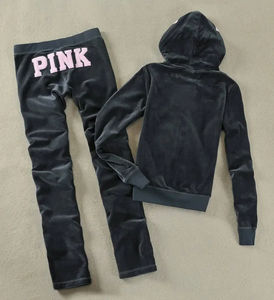 Conjunto Deportivo Leocor de Lujo para Mujer, Invierno, Transpirable, 100% Algodón, Felpa, con Estampado de Letras, Sudadera con Capucha y Pantalones, Tallas Grandes - Product Image 2