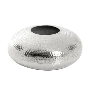Vase décoratif artisanal en acier inoxydable à motif gaufré, vases à fleurs en métal pour la décoration de table d'hôtel, de maison et de restaurant - Product Image 1