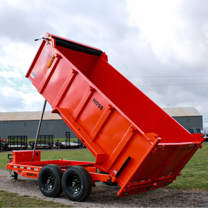 Nouveau tracteur de qualité supérieure remorque basculante 1500kg 5x8 remorque à benne basculante en aluminium remorque agricole acheter livraison rapide aujourd'hui - Product Image 3