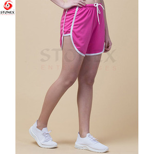 Short de sport décontracté de haute qualité à séchage rapide respirant avec logo personnalisé pour femme Short de gym ample pour filles - Product Image 3