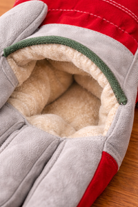 Gants de sécurité en cuir fendu industriel pour travaux lourds, résistants à l'abrasion, avec broderie personnalisée, approvisionnement OEM - Product Image 4