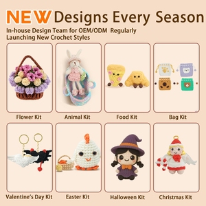 Kit <span class=keywords><strong>de</strong></span> Ganchillo Umy Yarn, Regalo Educativo, Duradero, Suave, para Tejer, con Diseños <span class=keywords><strong>de</strong></span> Dibujos Animados, Ecológico, para Principiantes, Decoración - Product Image 6