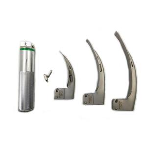 Ensemble de laryngoscope électrique LED conventionnel Macintosh Miller en acier inoxydable, kit d'intubation des voies respiratoires, usage vétérinaire adulte, chirurgical - Product Image 4