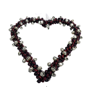 Handicrafts Iron /Beads Hanging Heart <b>Wall</b> Hanging Decor Nickel Plating for <b>Christmas</b> Decoration Customized Handmade - Product Image 2