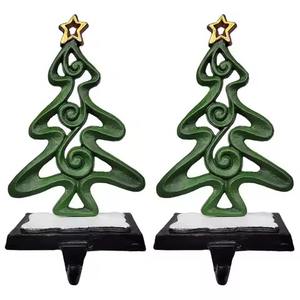 Soporte de media de metal único para decoración navideña Gancho de vacaciones creativo para colgar medias y adornos - Product Image 5