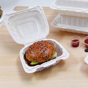 Recipientes descartáveis de PP com 1 compartimento, 6x6 polegadas, com tampa articulada e enchimento mineral. - Product Image 4