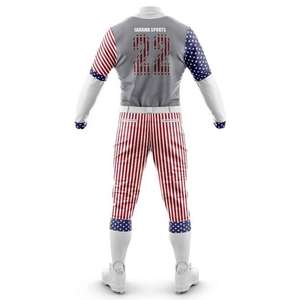 Best Quality Custom Adult Men's Baseball Jersey Uniform Design Sublimated Breathable Plus Size Softball Button <b>Down</b> - Product Image 2