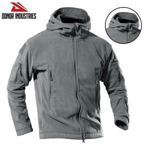 เสื้อแจ็คเก็ตฟลีซผู้ชายแบบซิปเต็มตัว มีกระเป๋าซิปสองด้าน คุณภาพพรีเมียม เสื้อแจ็คเก็ตฟลีซผ้าฝ้ายเนื้อนุ่มแบบซิปเต็มตัวสำหรับผู้ชาย พร้อมฮู้ด - Product Image 5