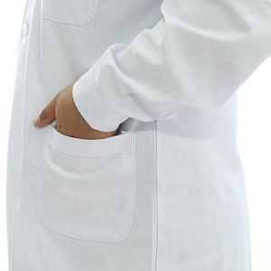 Nouveauté : Blouse de laboratoire et d'hôpital élégante à manches longues, de haute qualité, sans couture, avec détection d'aiguilles, ajustable, pour l'été - Product Image 5
