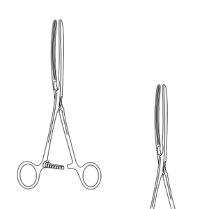 Pinzas Intestinales Lane con Hojas de 110 mm, Dientes Longitudinales, 240 mm de Largo, Instrumentos Quirúrgicos Rectos, Fabricante en Pakistán - Product Image 1