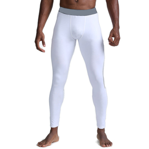 Men's High Elastic Compression <b>Sweatpants</b> Quick-Drying Breathable Fitness Tights with Sports Pocket for Running & Training - Product Image 2