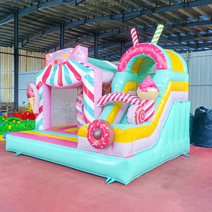Casa hinchable inflable de helado de grado comercial con tobogán Juegos al aire libre Combo Nuevo diseño Candy Jumping Castle <span class=keywords><strong>en</strong></span> venta - Product Image 5