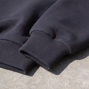 Sudadera con Capucha Unisex Extra Grande, Gris, de Algodón y Felpa, con Logotipo Estampado en la Parte Delantera, Informal, Transpirable, para Invierno, 320g, Tejida - Product Image 4