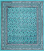 Parure de lit haut de gamme imprimée à la main, motif cachemire indien bohème, en polyester/coton, imprimé indien, très grand lit, qualité hôtelière