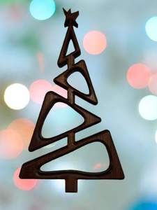 ARBRE DE NOËL DRIVEN DÉCORATION ÉCOLOGIQUE CADEAU FAIT MAIN Arbre en bois ornemental Fabriqué en cerisier un arbre pour toute saison - Product Image 3