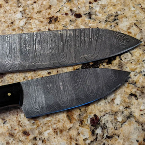 Juego de Cuchillos de Chef de Acero de Damasco Hechos a Mano de Lujo con Mangos Ergonómicos Ambidiestros, Juego de Cinco Piezas de Alta Durabilidad - Product Image 4