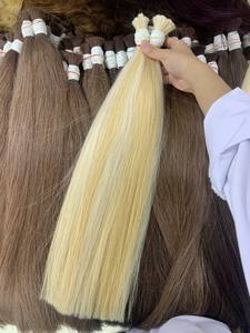 ผมต่อแบบสองชั้น60ซม. สีบลอนด์100% ผมเวียดนาม - Product Image 4