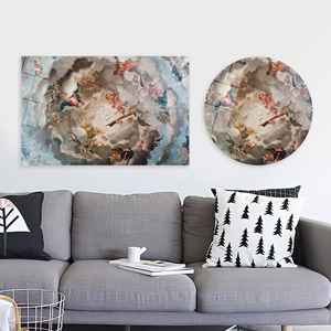 Baroque Angels Canvas Print: Classic <b>Ceiling</b> Fresco Wall Art,TEMPERED GLASS ART - Product Image 1
